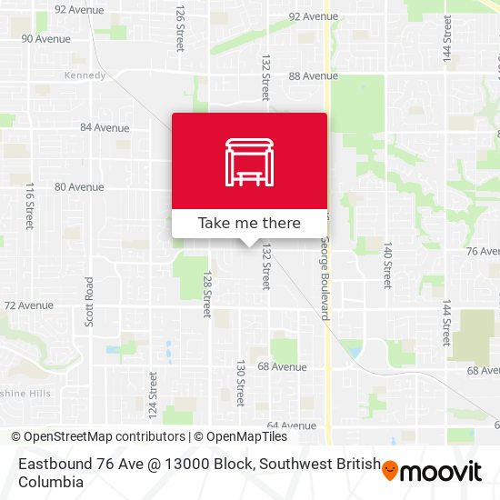 Eastbound 76 Ave @ 13000 Block plan