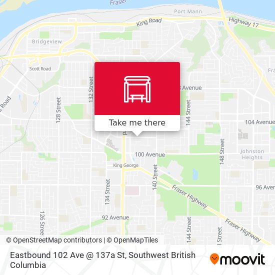 Eastbound 102 Ave @ 137a St plan