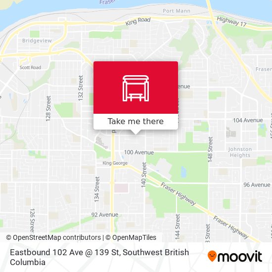 Eastbound 102 Ave @ 139 St map