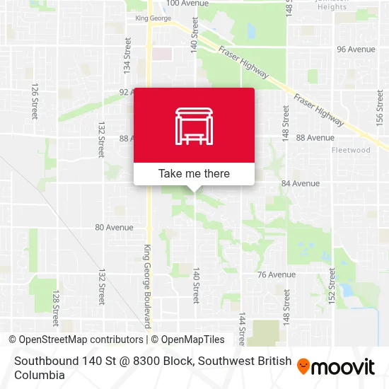 Southbound 140 St @ 8300 Block map