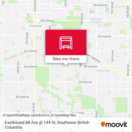 Eastbound 88 Ave @ 144 St map