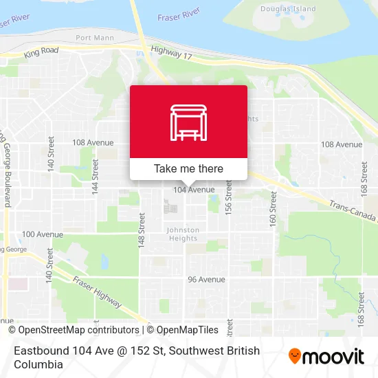Eastbound 104 Ave @ 152 St plan