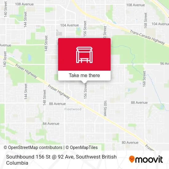 Southbound 156 St @ 92 Ave plan