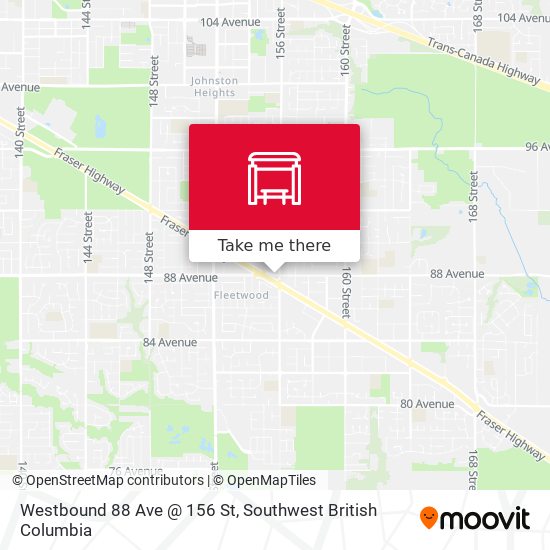 Westbound 88 Ave @ 156 St plan