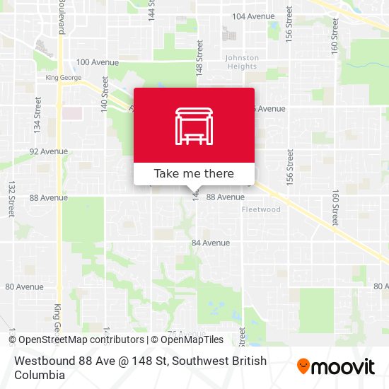 Westbound 88 Ave @ 148 St plan