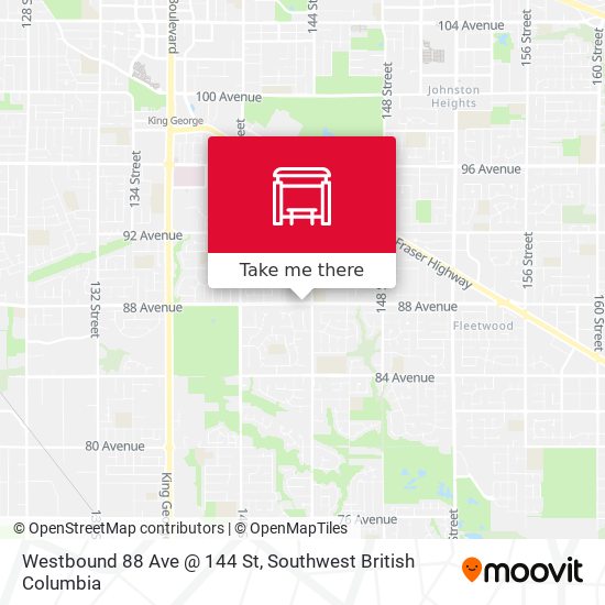 Westbound 88 Ave @ 144 St map