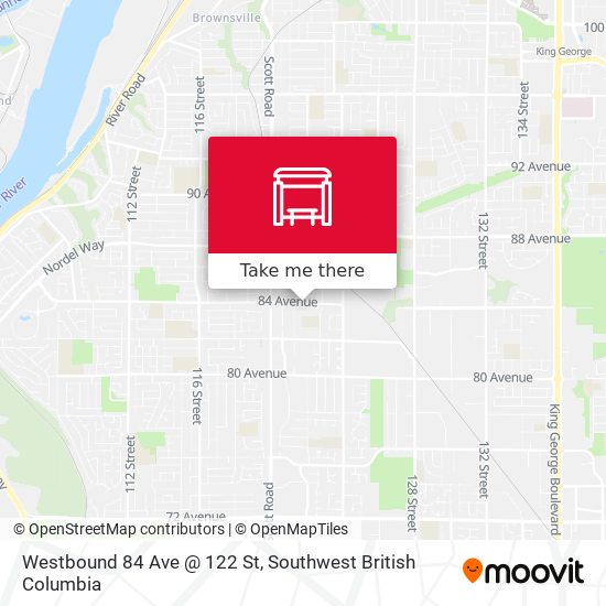 Westbound 84 Ave @ 122 St plan