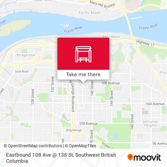 Eastbound 108 Ave @ 138 St plan