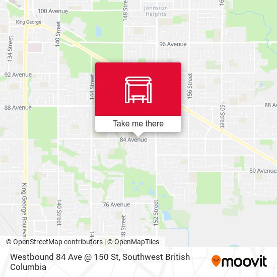Westbound 84 Ave @ 150 St plan