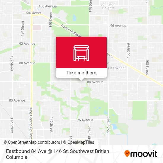 Eastbound 84 Ave @ 146 St map