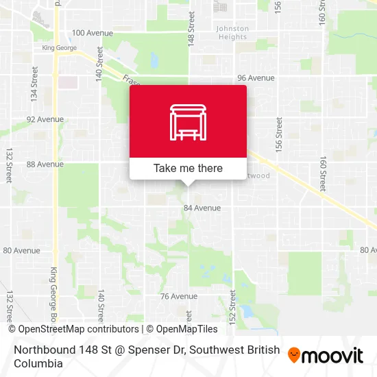 Northbound 148 St @ Spenser Dr map