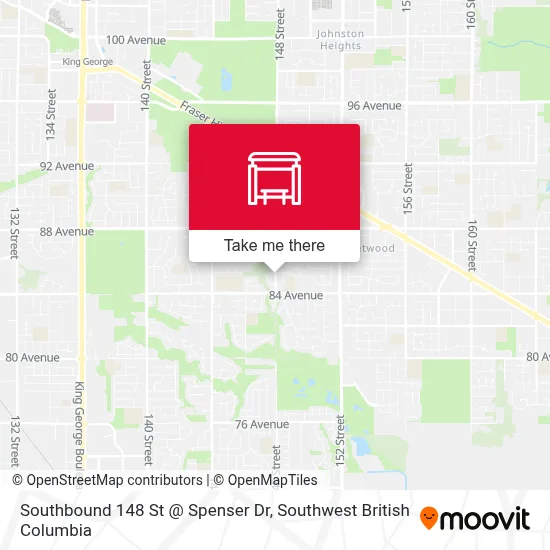 Southbound 148 St @ Spenser Dr map