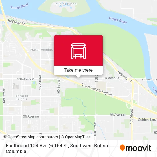 Eastbound 104 Ave @ 164 St plan