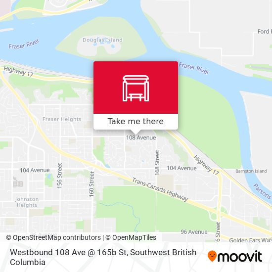 Westbound 108 Ave @ 165b St plan