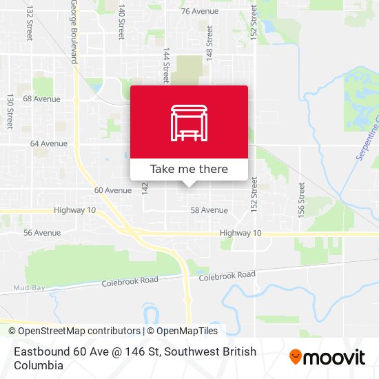 Eastbound 60 Ave @ 146 St map