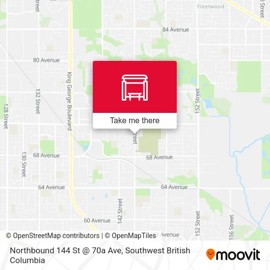 Northbound 144 St @ 70a Ave plan