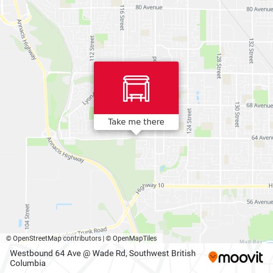 Westbound 64 Ave @ Wade Rd plan