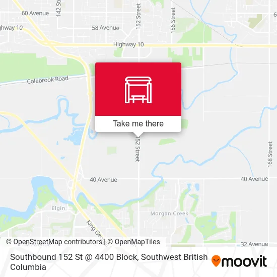 Southbound 152 St @ 4400 Block map