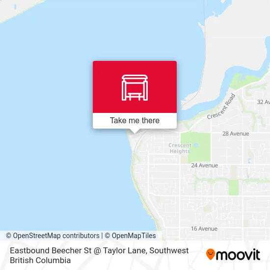 Eastbound Beecher St @ Taylor Lane map