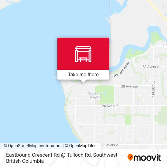 Eastbound Crescent Rd @ Tulloch Rd map