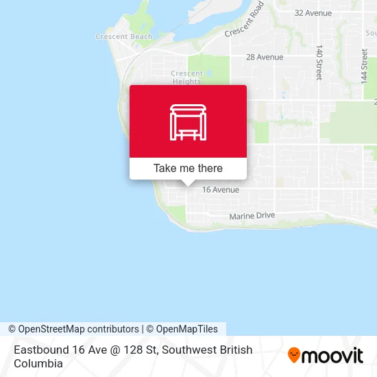 Eastbound 16 Ave @ 128 St plan