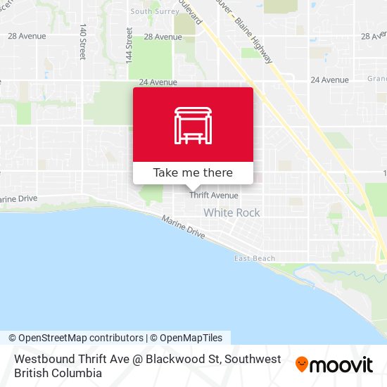Westbound Thrift Ave @ Blackwood St plan