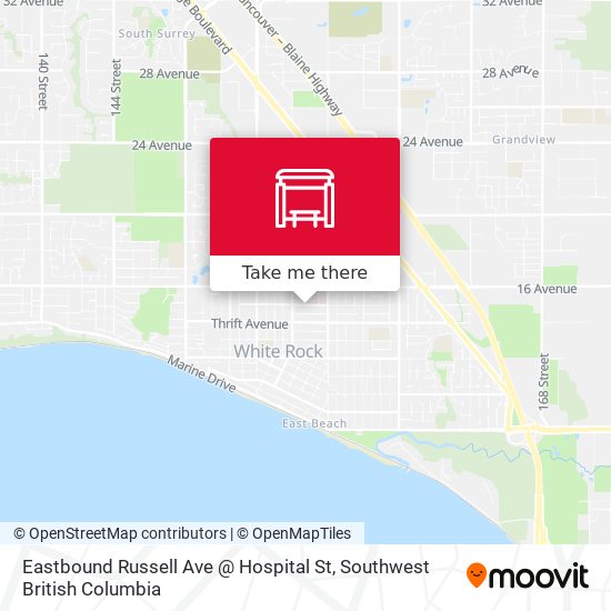 Eastbound Russell Ave @ Hospital St plan