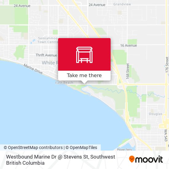 Westbound Marine Dr @ Stevens St plan