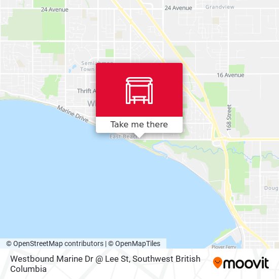 Westbound Marine Dr @ Lee St map