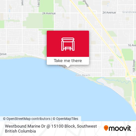 Westbound Marine Dr @ 15100 Block plan