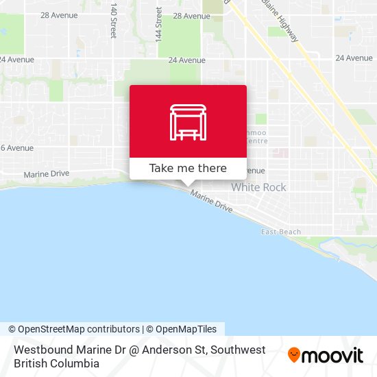 Westbound Marine Dr @ Anderson St map