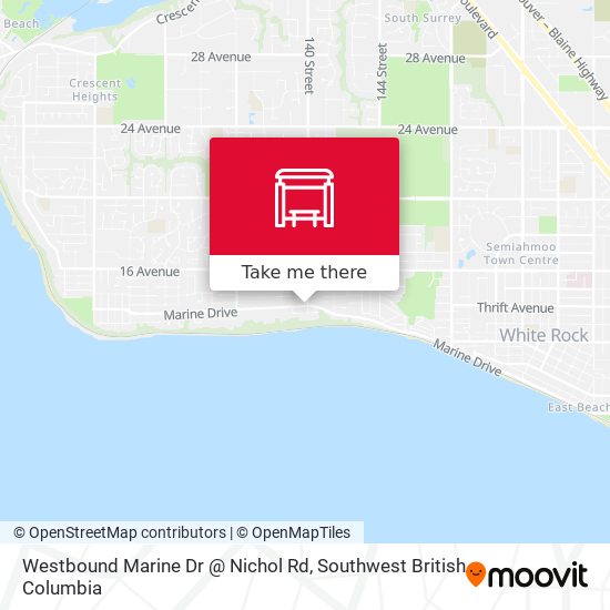 Westbound Marine Dr @ Nichol Rd plan