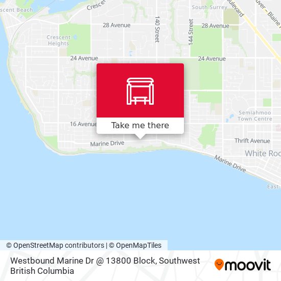 Westbound Marine Dr @ 13800 Block plan