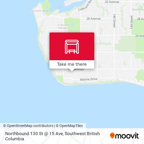 Northbound 130 St @ 15 Ave map