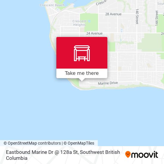 Eastbound Marine Dr @ 128a St map
