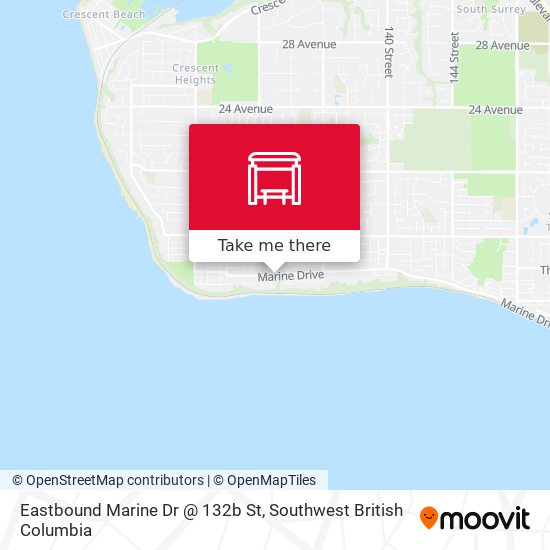 Eastbound Marine Dr @ 132b St map