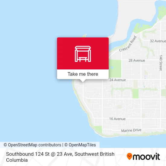 Southbound 124 St @ 23 Ave map