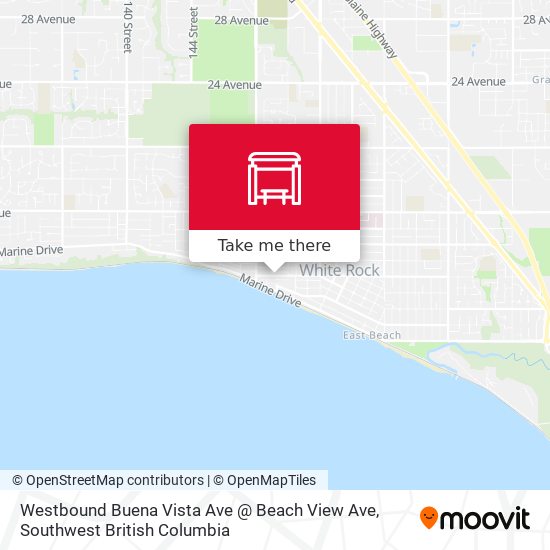 Westbound Buena Vista Ave @ Beach View Ave map