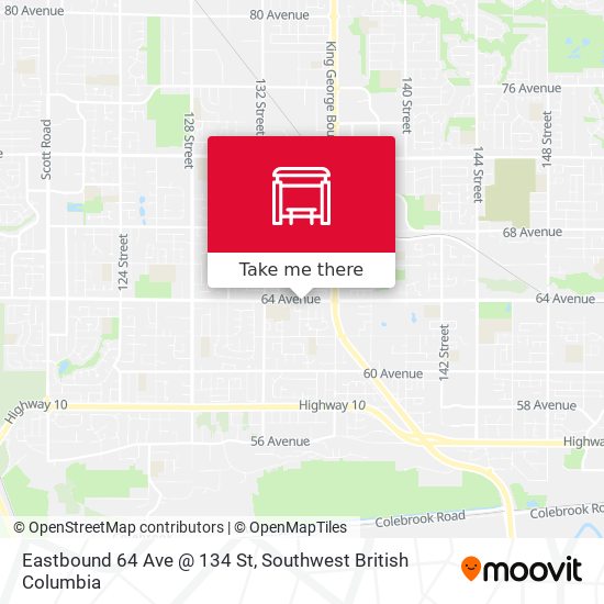 Eastbound 64 Ave @ 134 St plan