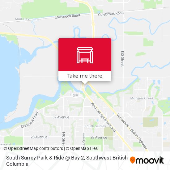 South Surrey Park & Ride @ Bay 2 map