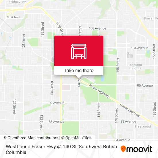 Westbound Fraser Hwy @ 140 St plan
