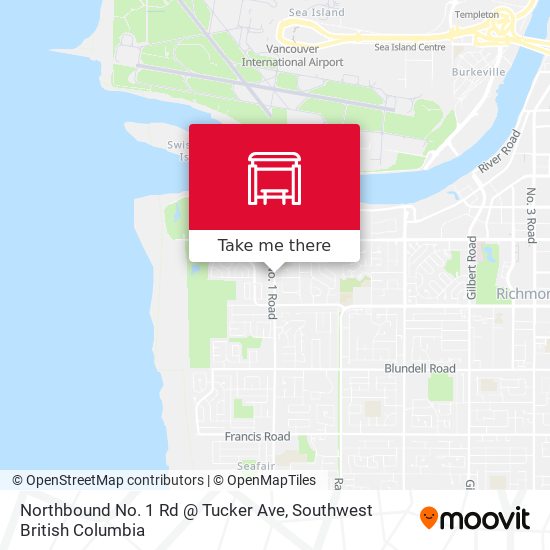 Northbound No. 1 Rd @ Tucker Ave map