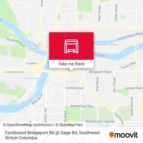 Eastbound Bridgeport Rd @ Gage Rd map