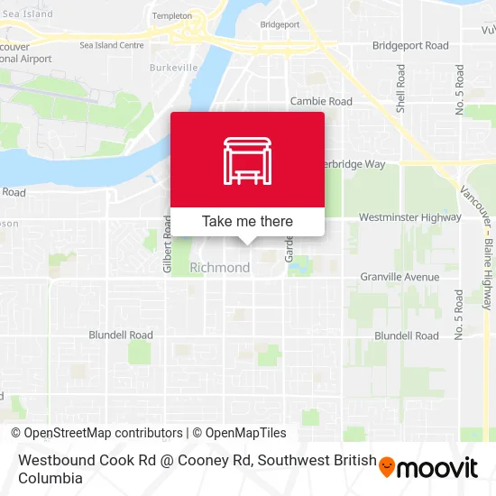 Westbound Cook Rd @ Cooney Rd map