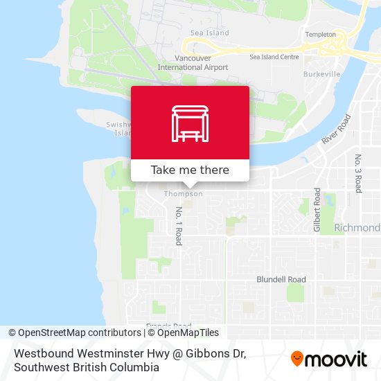 Westbound Westminster Hwy @ Gibbons Dr plan