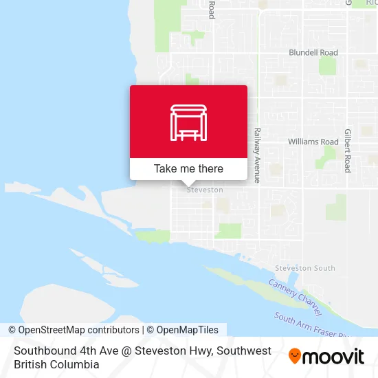 Southbound 4th Ave @ Steveston Hwy plan