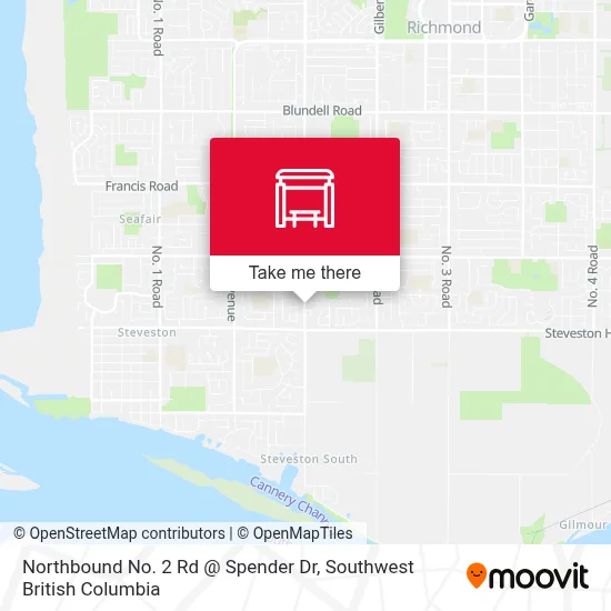 Northbound No. 2 Rd @ Spender Dr map