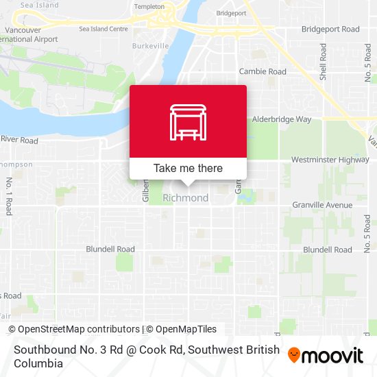 Southbound No. 3 Rd @ Cook Rd plan