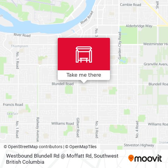 Westbound Blundell Rd @ Moffatt Rd plan