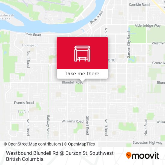 Westbound Blundell Rd @ Curzon St map